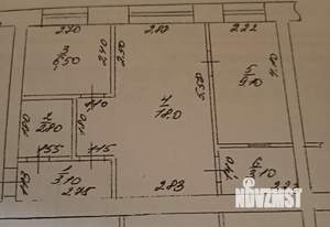 2-к квартира, вторичка, 43м2, 1/4 этаж