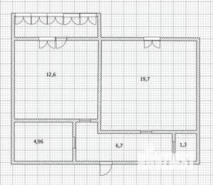 1-к квартира, вторичка, 49м2, 3/10 этаж