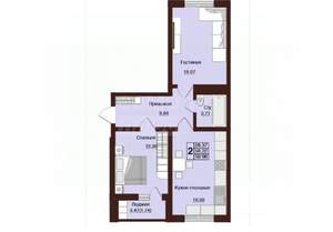 2-к квартира, вторичка, 60м2, 2/16 этаж