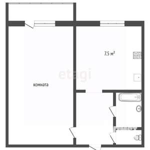 1-к квартира, вторичка, 33м2, 5/10 этаж