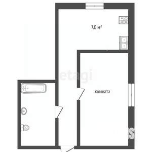 1-к квартира, вторичка, 33м2, 3/5 этаж