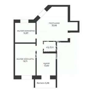 3-к квартира, вторичка, 80м2, 6/17 этаж