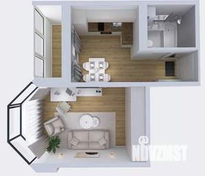 1-к квартира, вторичка, 32м2, 11/17 этаж