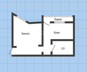 1-к квартира, вторичка, 40м2, 12/17 этаж