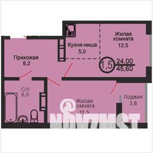 1-к квартира, вторичка, 46м2, 11/17 этаж