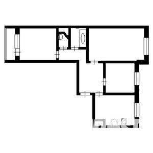 3-к квартира, вторичка, 66м2, 2/9 этаж