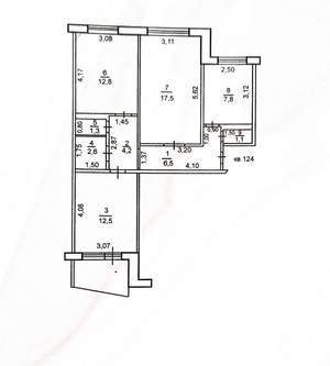 3-к квартира, вторичка, 66м2, 4/9 этаж
