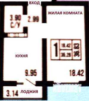 1-к квартира, вторичка, 37м2, 9/17 этаж