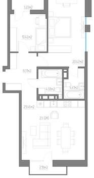 2-к квартира, вторичка, 83м2, 5/11 этаж
