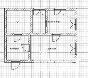2-к квартира, вторичка, 37м2, 1/2 этаж