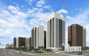 1-к квартира, строящийся дом, 38м2, 13/18 этаж