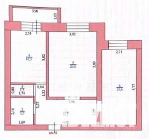 2-к квартира, вторичка, 62м2, 4/9 этаж