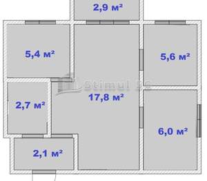 3-к квартира, вторичка, 40м2, 2/4 этаж