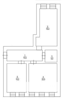 2-к квартира, вторичка, 70м2, 2/3 этаж