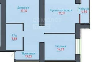 1-к квартира, вторичка, 76м2, 10/17 этаж