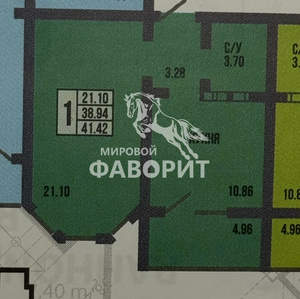 1-к квартира, вторичка, 41м2, 10/17 этаж