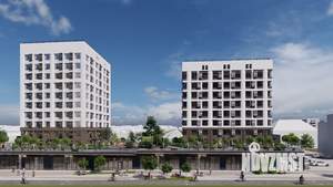 1-к квартира, строящийся дом, 36м2, 9/9 этаж