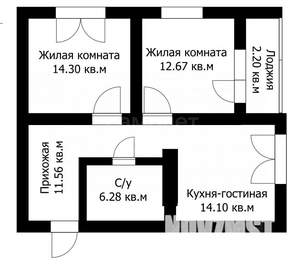 2-к квартира, вторичка, 59м2, 11/18 этаж
