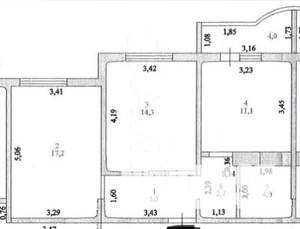 2-к квартира, вторичка, 55м2, 16/17 этаж