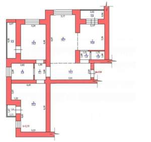 3-к квартира, вторичка, 90м2, 9/12 этаж