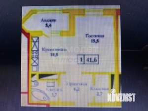 1-к квартира, вторичка, 42м2, 18/20 этаж