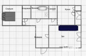 2-к квартира, вторичка, 51м2, 4/5 этаж