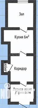 1-к квартира, вторичка, 33м2, 1/1 этаж