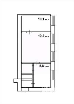 2-к квартира, вторичка, 44м2, 1/5 этаж