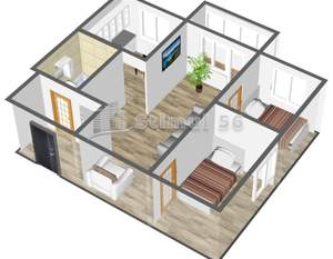 3-к квартира, вторичка, 40м2, 2/4 этаж