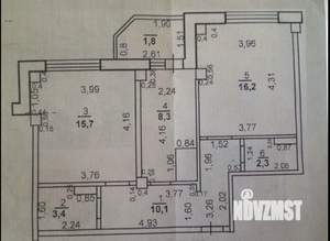 2-к квартира, вторичка, 56м2, 8/10 этаж