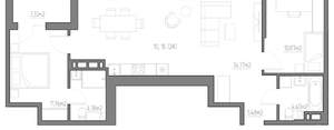 2-к квартира, вторичка, 75м2, 4/11 этаж