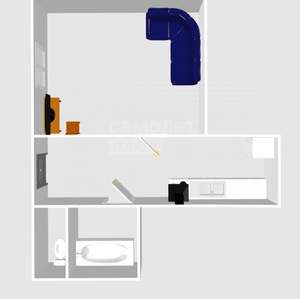 1-к квартира, вторичка, 25м2, 1/5 этаж