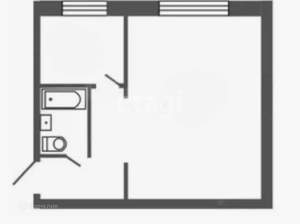 1-к квартира, вторичка, 30м2, 2/4 этаж