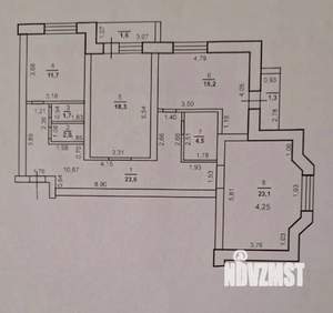 3-к квартира, вторичка, 100м2, 8/12 этаж