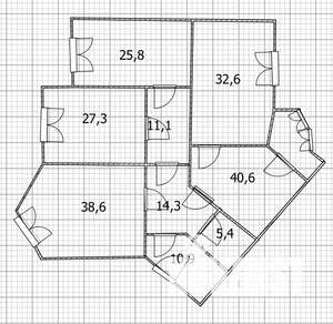3-к квартира, вторичка, 207м2, 5/7 этаж