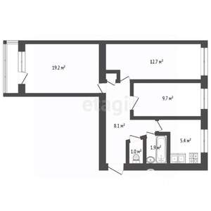 3-к квартира, вторичка, 58м2, 5/5 этаж