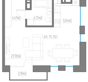Студия квартира, вторичка, 38м2, 5/11 этаж