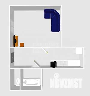 1-к квартира, вторичка, 25м2, 1/5 этаж