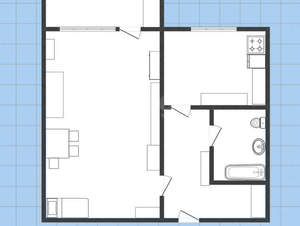1-к квартира, вторичка, 35м2, 8/9 этаж
