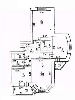 3-к квартира, вторичка, 86м2, 2/14 этаж