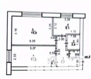 2-к квартира, вторичка, 41м2, 1/2 этаж
