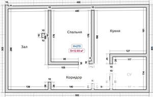2-к квартира, вторичка, 50м2, 1/17 этаж