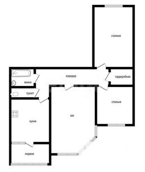 3-к квартира, вторичка, 77м2, 12/14 этаж
