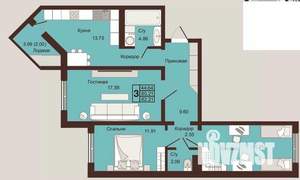 3-к квартира, вторичка, 82м2, 8/16 этаж