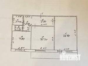 2-к квартира, вторичка, 53м2, 2/5 этаж