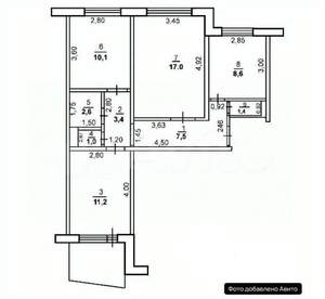 3-к квартира, вторичка, 63м2, 6/9 этаж