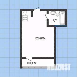 Студия квартира, вторичка, 25м2, 11/13 этаж