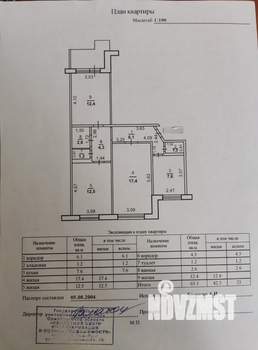 3-к квартира, вторичка, 65м2, 9/9 этаж