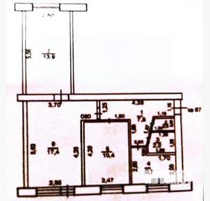 3-к квартира, вторичка, 58м2, 5/5 этаж