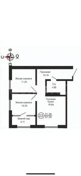 3-к квартира, вторичка, 57м2, 10/17 этаж